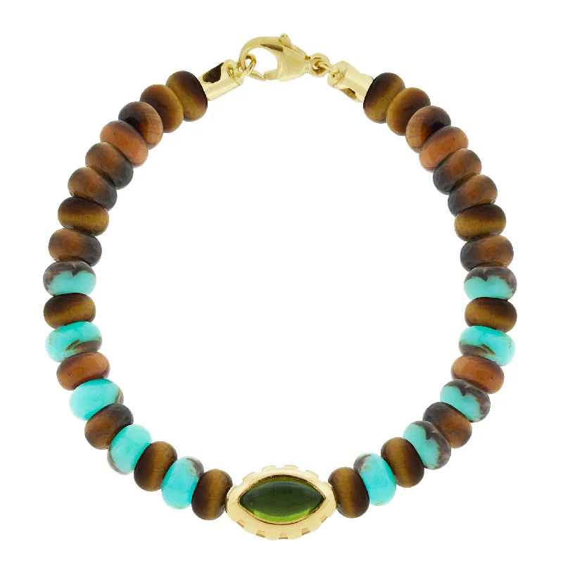 Handmade Pearl Jewelry For Timeless Elegance Peridot Eye of the Idol Jasper/Tiger's Eye Bead Bracelet Handmade Pearl Jewelry For Timeless Elegance Peridot Eye of the Idol Jasper/Tiger's Eye Bead Bracelet