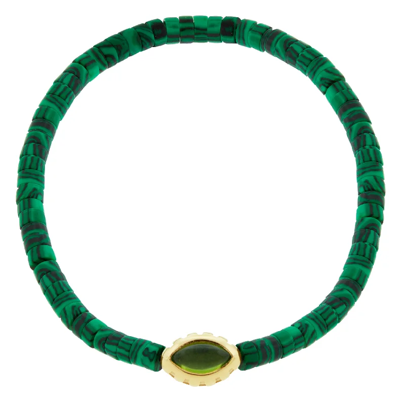 Your Perfect Accessory Now At The Best Price Peridot Eye of the Idol Malachite Bead Bracelet Your Perfect Accessory Now At The Best Price Peridot Eye of the Idol Malachite Bead Bracelet