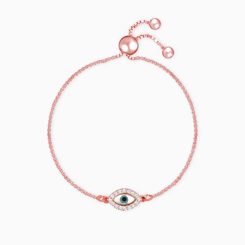 Unique Jewelry For Less – Shop The Sale Now Rose Gold Evil Eye Bracelet