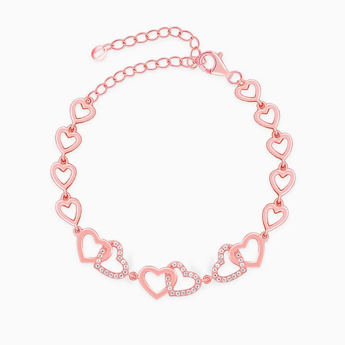Discover Unique Jewelry With Special Limited-Time Offers Rose Gold Interlocked Heart Duo Bracelet Discover Unique Jewelry With Special Limited-Time Offers Rose Gold Interlocked Heart Duo Bracelet