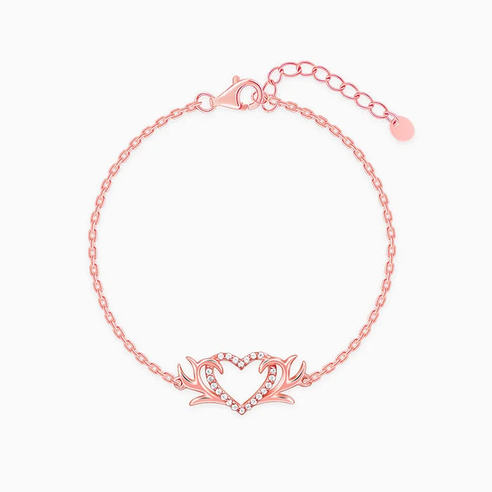 Dainty Floral Jewelry For Feminine Elegance Rose Gold Intertwined In Love Bracelet Dainty Floral Jewelry For Feminine Elegance Rose Gold Intertwined In Love Bracelet