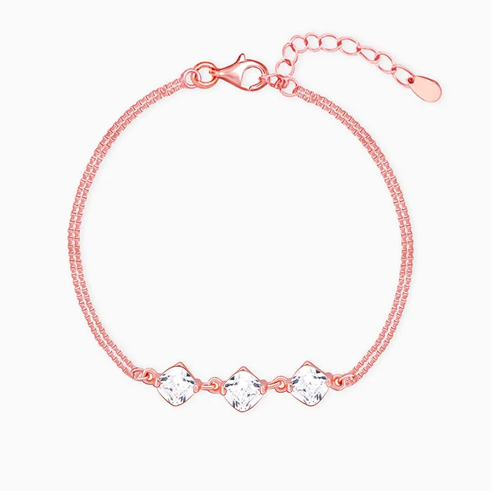 Huge Markdowns On Premium Jewelry Styles Rose Gold Sparkling Zircon Bracelet