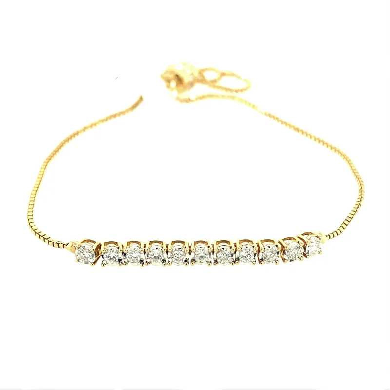 Shop Jewelry That Shines Without The High Price Round Diamond Bolo Style Bracelet