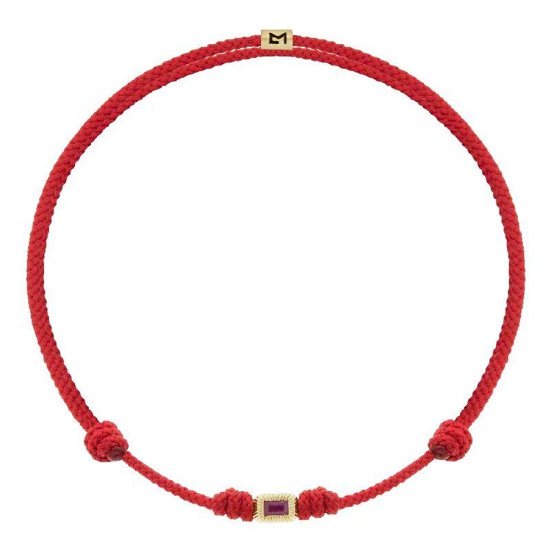 Limited-Time Jewelry Sale – Don't Miss These Deals Ruby Baguette Corrugated Ingot on Cord Bracelet Limited-Time Jewelry Sale – Don't Miss These Deals Ruby Baguette Corrugated Ingot on Cord Bracelet
