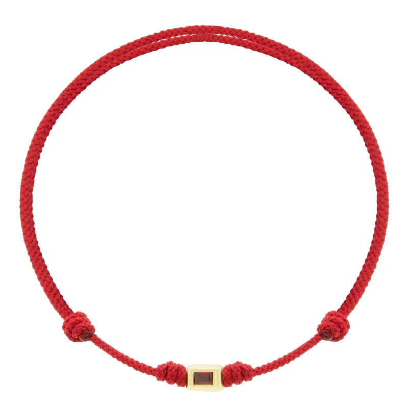 Last Chance To Shop High-End Jewelry At Markdown Prices Ruby Ingot on Red Cord Bracelet