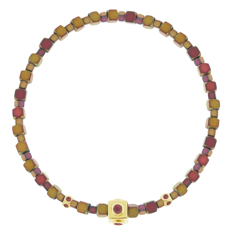 High-End Sparkle, Low-End Prices – Jewelry Sale Live Ruby Lego Cube with Tetras on Sunset Hematite Bracelet High-End Sparkle, Low-End Prices – Jewelry Sale Live Ruby Lego Cube with Tetras on Sunset Hematite Bracelet