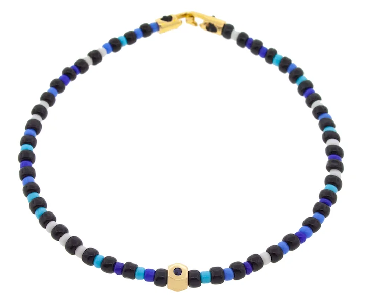 Special Offers On Handcrafted And Designer Jewelry Sapphire Tetra Beaded Bracelet with Hook Clasp Special Offers On Handcrafted And Designer Jewelry Sapphire Tetra Beaded Bracelet with Hook Clasp