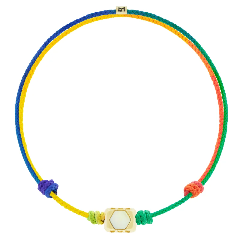 Exclusive Jewelry Discounts – Shop Now For Savings SHIELD ME Ingot with Moonstone Hexagon on Rainbow Cord Bracelet Exclusive Jewelry Discounts – Shop Now For Savings SHIELD ME Ingot with Moonstone Hexagon on Rainbow Cord Bracelet