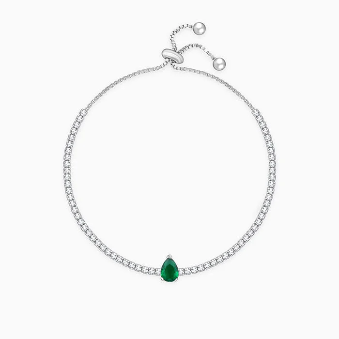 Stunning Statement Jewelry, Unbeatable Discounts Silver Joy of Green Tennis Bracelet Stunning Statement Jewelry, Unbeatable Discounts Silver Joy of Green Tennis Bracelet