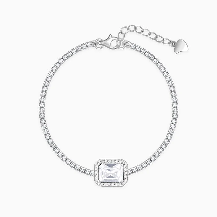 Jewelry Clearance – Final Chance To Save Big Silver Opulence of White Tennis Bracelet Jewelry Clearance – Final Chance To Save Big Silver Opulence of White Tennis Bracelet
