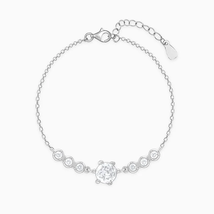 Get The Best Deals On Timeless Jewelry Pieces Silver Solitaire Grace Bracelet