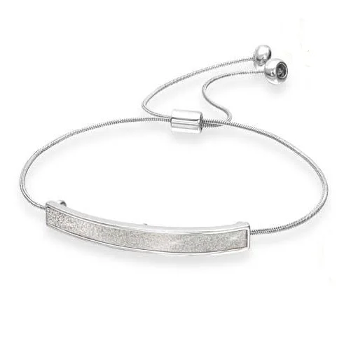 Unmissable Discounts On Timeless Jewelry Pieces Silver-tone Alloy Steel Glitter Bolo Bracelet Unmissable Discounts On Timeless Jewelry Pieces Silver-tone Alloy Steel Glitter Bolo Bracelet