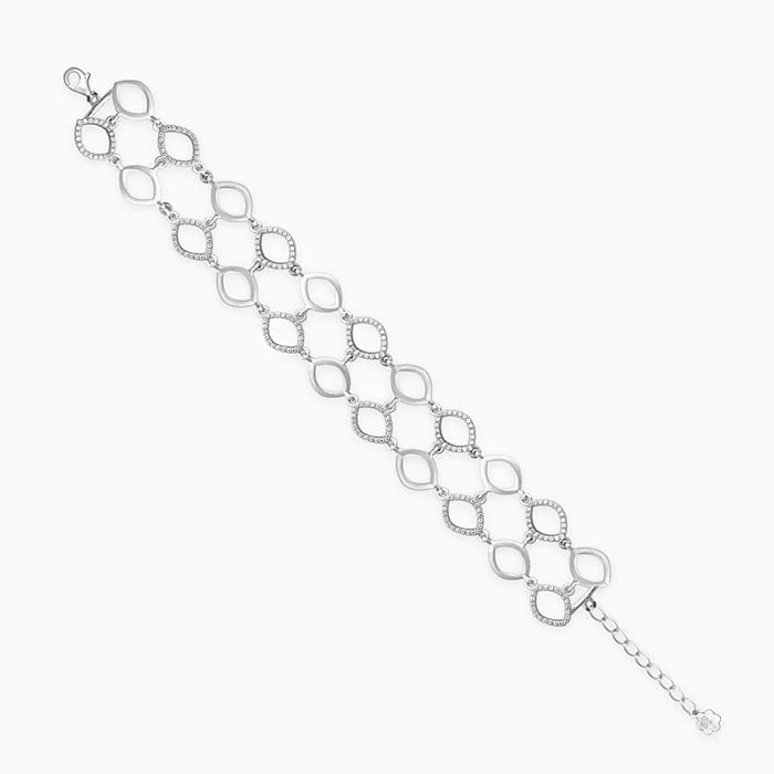 Limited-Time Jewelry Sale – Don't Miss These Deals Silver Zircon Studded Marquis Bracelet Limited-Time Jewelry Sale – Don't Miss These Deals Silver Zircon Studded Marquis Bracelet