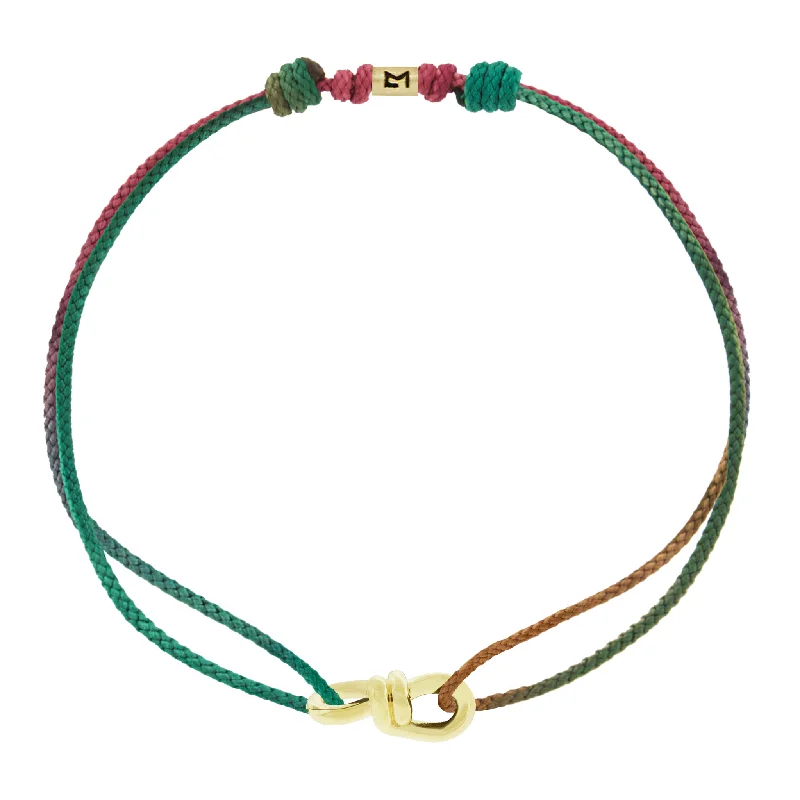 Shine In Style – Shop Jewelry Discounts Today Small Twisted Gold Knot on Moody Rainbow Cord Bracelet Shine In Style – Shop Jewelry Discounts Today Small Twisted Gold Knot on Moody Rainbow Cord Bracelet