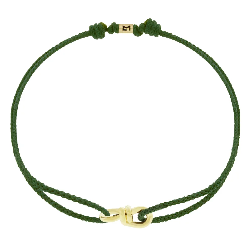 Your Dream Jewelry At Dream Prices – Shop Now Small Twisted Gold Knot on Pine Cord Bracelet Your Dream Jewelry At Dream Prices – Shop Now Small Twisted Gold Knot on Pine Cord Bracelet