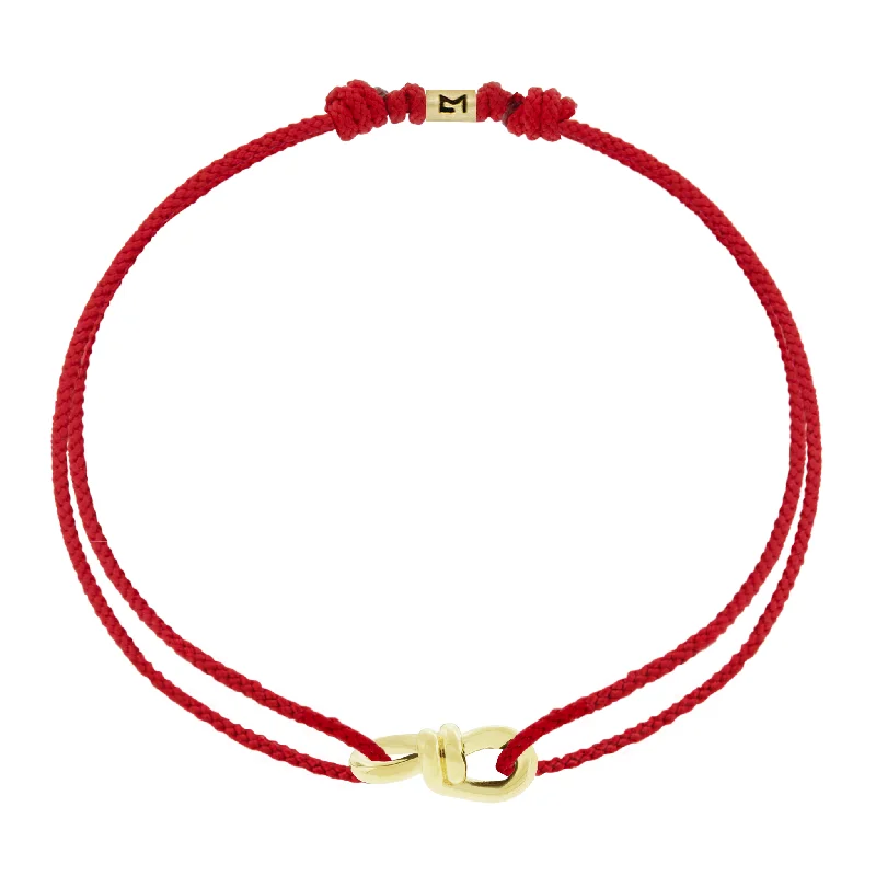 Discover Unique Jewelry With Special Limited-Time Offers Small Twisted Gold Knot on Red Cord Bracelet Discover Unique Jewelry With Special Limited-Time Offers Small Twisted Gold Knot on Red Cord Bracelet