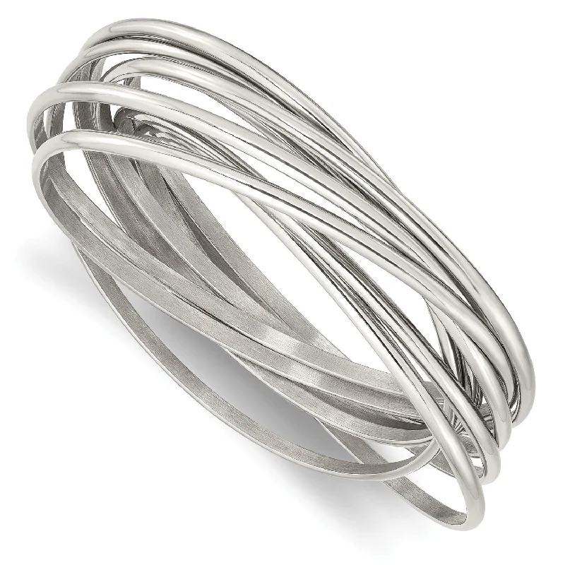 Unique Jewelry Designs Now At Discounted Rates Stainless Steel Intertwined Bangle Bracelet Unique Jewelry Designs Now At Discounted Rates Stainless Steel Intertwined Bangle Bracelet