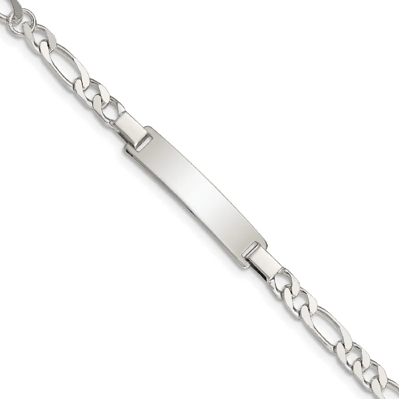 Bestselling Jewelry At Special Promotional Rates Sterling Silver 6-inch 6MM Childrens Lobster Clasp Figaro ID Bracelet Bestselling Jewelry At Special Promotional Rates Sterling Silver 6-inch 6MM Childrens Lobster Clasp Figaro ID Bracelet