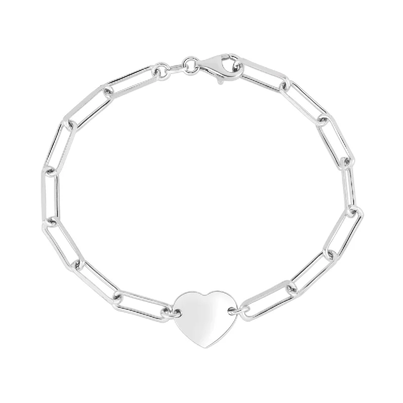 Affordable Elegance – Special Jewelry Sale Now Live Sterling Silver 7.25-inch 2.1MM Heart Paperclip Bracelet Affordable Elegance – Special Jewelry Sale Now Live Sterling Silver 7.25-inch 2.1MM Heart Paperclip Bracelet