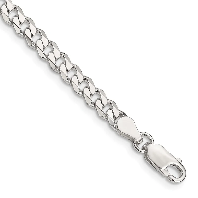 Chic And Stylish Jewelry At Exclusive Prices Sterling Silver 7-inch 4.5MM Lobster Clasp Curb Bracelet Chic And Stylish Jewelry At Exclusive Prices Sterling Silver 7-inch 4.5MM Lobster Clasp Curb Bracelet
