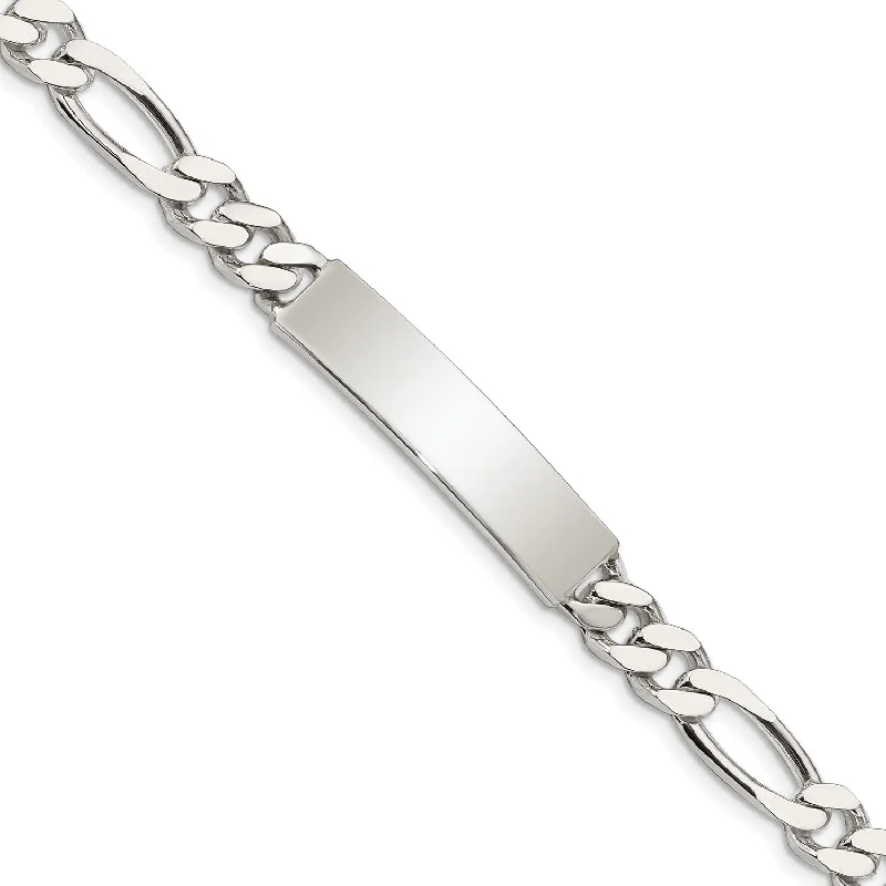 Shop Stylish Jewelry Now And Save Big Sterling Silver 8.5-inch 7MM ID Figaro Bracelet Shop Stylish Jewelry Now And Save Big Sterling Silver 8.5-inch 7MM ID Figaro Bracelet
