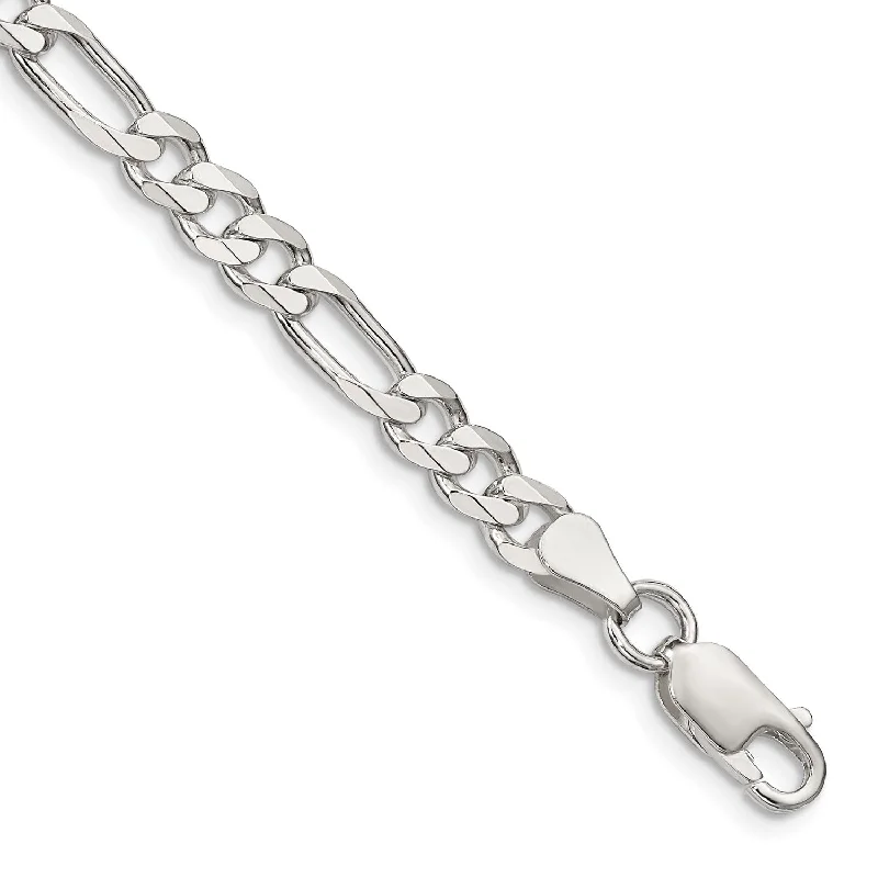 Don't Miss Our Biggest Jewelry Sale Of The Season Sterling Silver 8-inch 5.5MM Lobster Clasp Figaro Bracelet Don't Miss Our Biggest Jewelry Sale Of The Season Sterling Silver 8-inch 5.5MM Lobster Clasp Figaro Bracelet