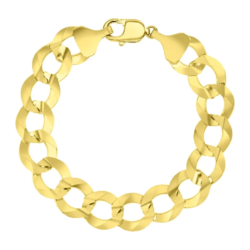 Buy More, Save More – Special Jewelry Discounts Titán by Adrian Gonzalez 9-inch Curb Bracelet in 14KT Gold Buy More, Save More – Special Jewelry Discounts Titán by Adrian Gonzalez 9-inch Curb Bracelet in 14KT Gold