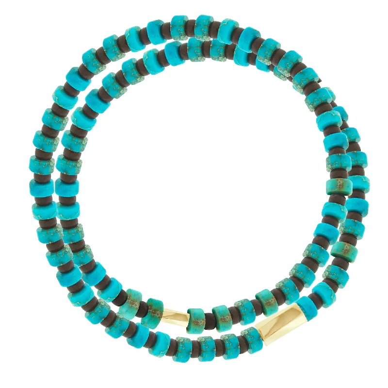 Flash Deals On Fine Jewelry – Shop Before It's Gone Twisted Hexagons on Double Wrap Turquoise Bead Bracelet Flash Deals On Fine Jewelry – Shop Before It's Gone Twisted Hexagons on Double Wrap Turquoise Bead Bracelet