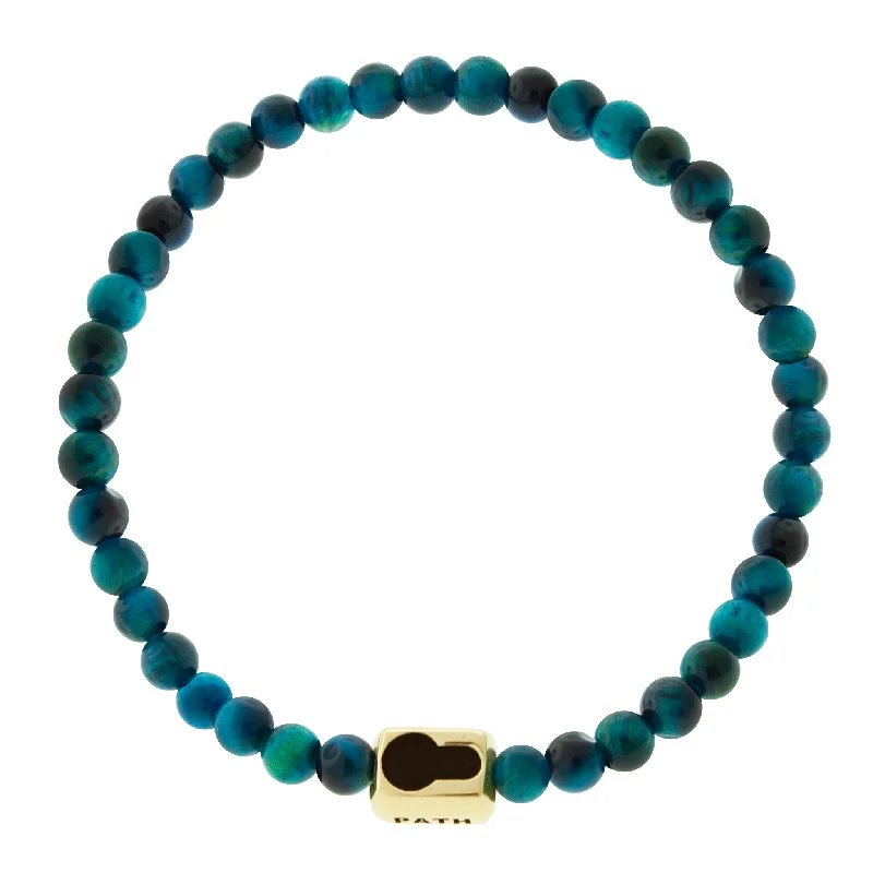 Flash Sale On Exquisite Jewelry – Don't Miss Out UNLOCK PATH Lock Ingot on Blue Tiger's Eye Beaded Bracelet Flash Sale On Exquisite Jewelry – Don't Miss Out UNLOCK PATH Lock Ingot on Blue Tiger's Eye Beaded Bracelet