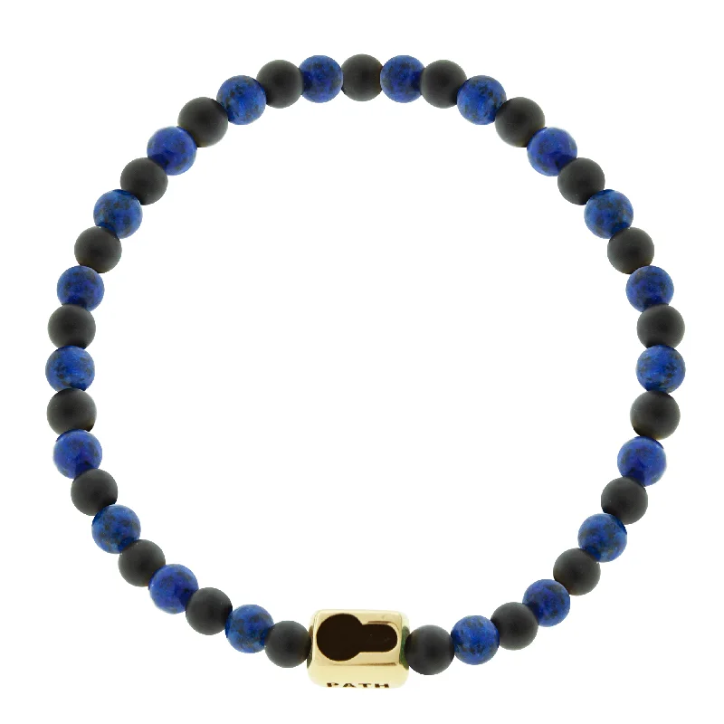 Elegant Rose Gold Jewelry For A Stylish Touch UNLOCK PATH Lock Ingot on Gemstone Beaded Bracelet Elegant Rose Gold Jewelry For A Stylish Touch UNLOCK PATH Lock Ingot on Gemstone Beaded Bracelet