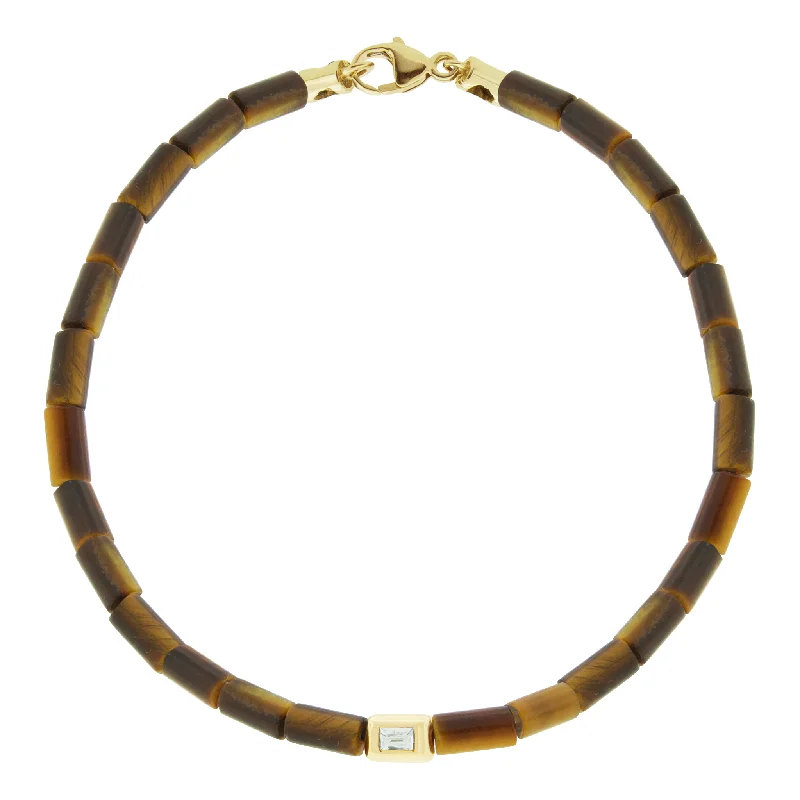 Exclusive Gemstone Jewelry Markdowns – Shop Now Diamond Ingot on Tiger's Eye Bracelet with Clasp Exclusive Gemstone Jewelry Markdowns – Shop Now Diamond Ingot on Tiger's Eye Bracelet with Clasp