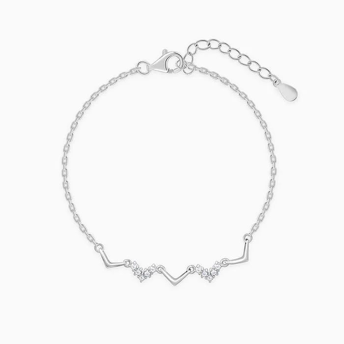 Waterproof Stainless Steel Jewelry For Lasting Beauty Silver Meandering Bracelet