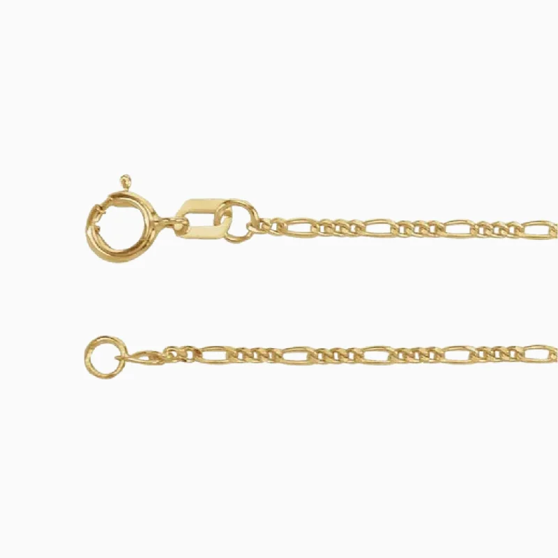 Modern Jewelry At Exclusive Discounts – Shop Today 1.28mm Figaro Chain Necklace