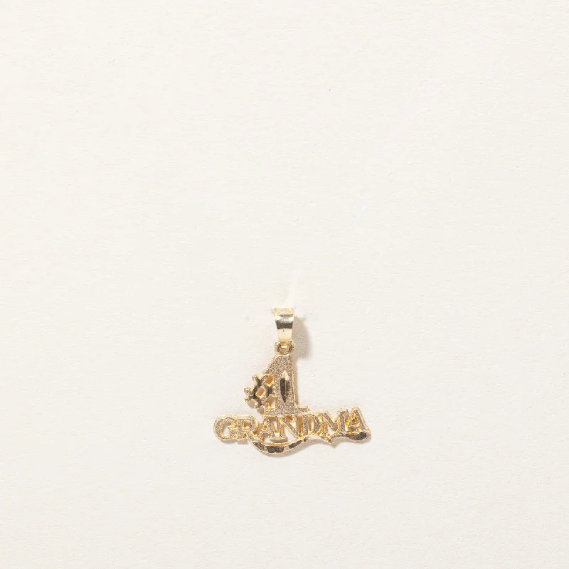 Jewelry Clearance Sale – Final Reductions 10k Yellow Gold '#1 Grandma' Pendant