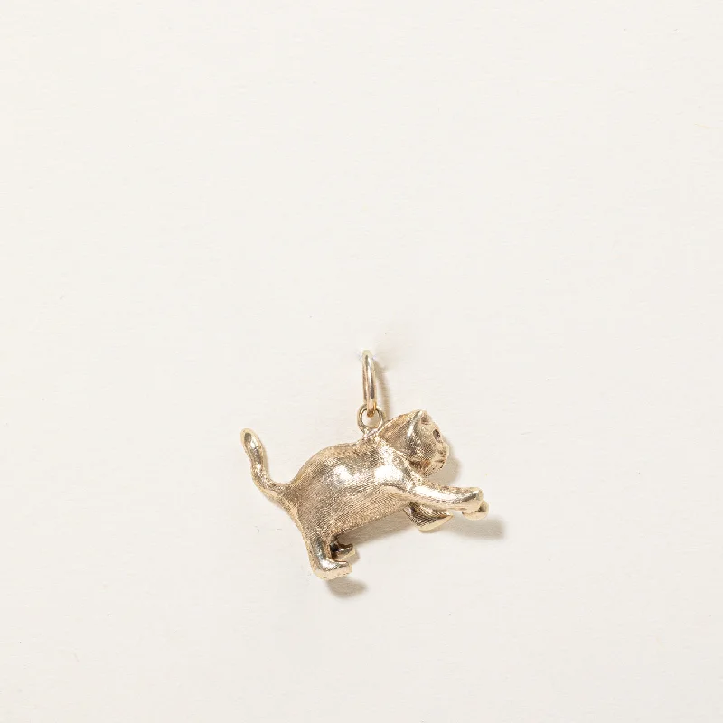 Limited-Time Jewelry Sale – Don't Miss These Deals 10k Yellow Gold Cat Charm