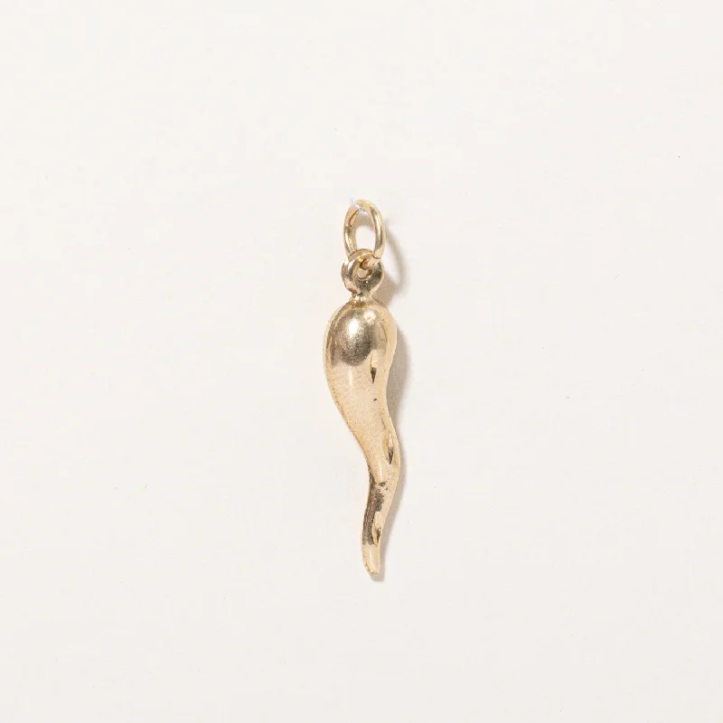 Premium Diamond Jewelry At Once-In-A-Lifetime Discounts 10k Yellow Gold Cornicello Charm Premium Diamond Jewelry At Once-In-A-Lifetime Discounts 10k Yellow Gold Cornicello Charm