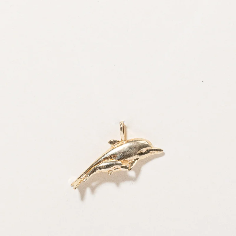 Get The Jewelry You Love At A Price You Love 10k Yellow Gold Dolphin Pod Charm