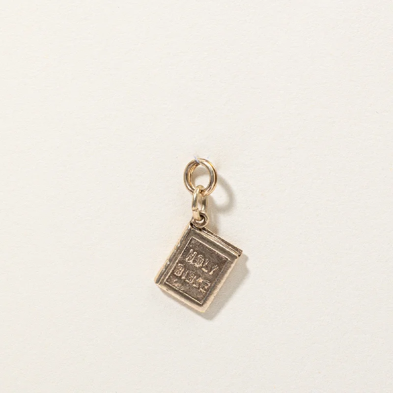 Exclusive Jewelry Sale – Shine For Less 10k Yellow Gold Holy Bible Charm