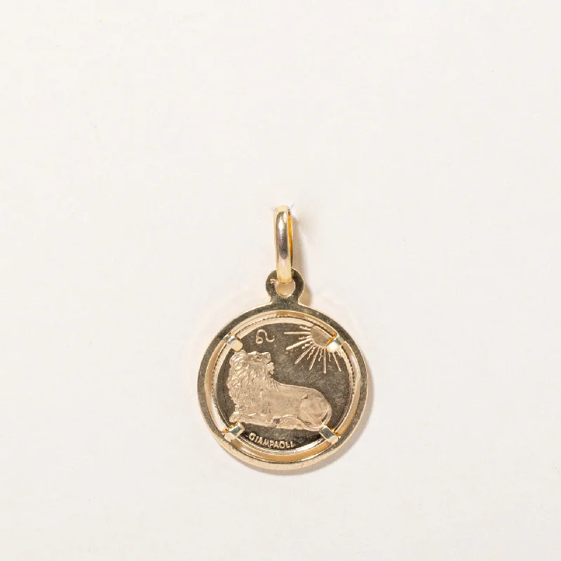 Classic And Modern Jewelry Styles On Sale 10k Yellow Gold Leo Zodiac Charm