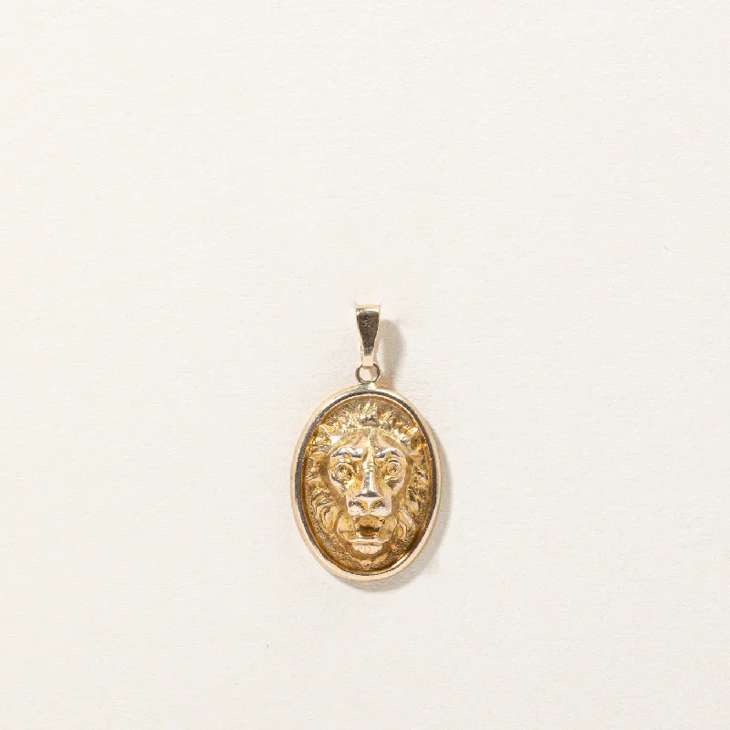 Limited-Time Offer On Elegant Jewelry Pieces 10k Yellow Gold Lion Head Pendant