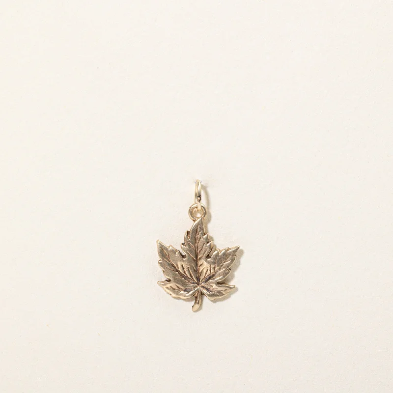 Timeless Elegance Now At Special Discounts 10k Yellow Gold Maple Leaf Charm