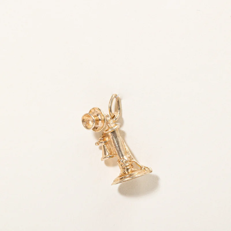 Adjustable Charm Bracelets For A Perfect Fit 10k Yellow Gold Old Rotary Phone Charm
