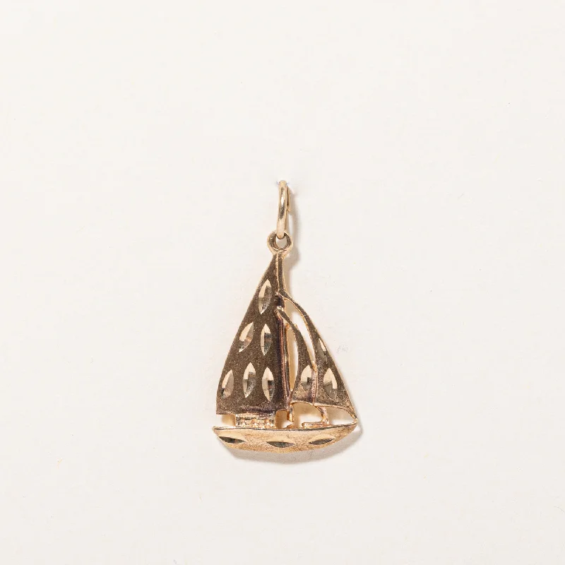 Unmissable Deals On Handmade Jewelry Collections 10k Yellow Gold Sailboat Charm