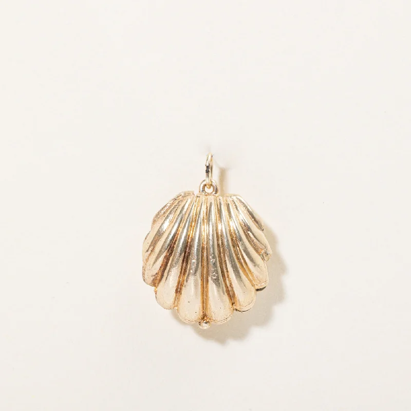 Exclusive Online Discounts On Stylish Jewelry 10k Yellow Gold Seashell Locket