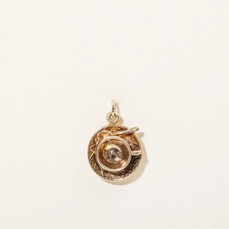 Last Chance To Shop High-End Jewelry At Markdown Prices 10k Yellow Gold Teacup & Saucer Charm