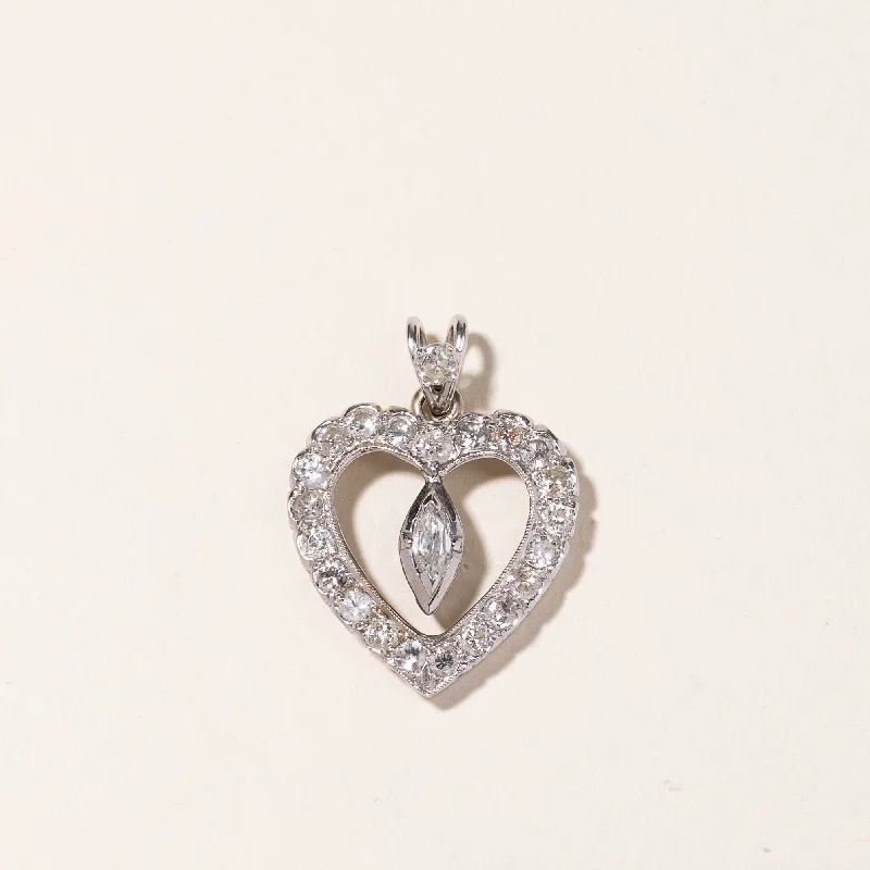 Unique Jewelry For Less – Shop The Sale Now 14K White Gold Heart Shaped Diamond Pendant | 1.55ctw Unique Jewelry For Less – Shop The Sale Now 14K White Gold Heart Shaped Diamond Pendant | 1.55ctw