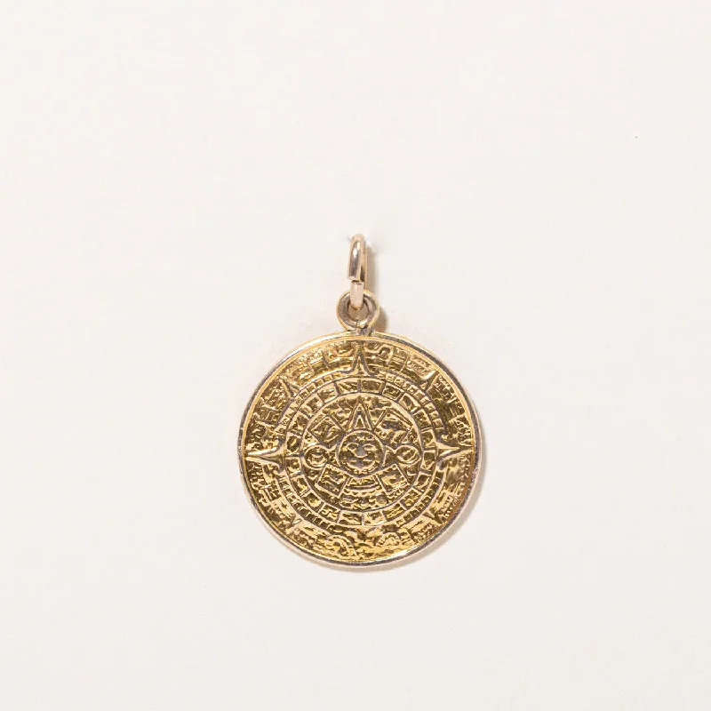 Breathtaking Jewelry At Limited-Time Savings 14k Yellow Gold Aztec Pendant