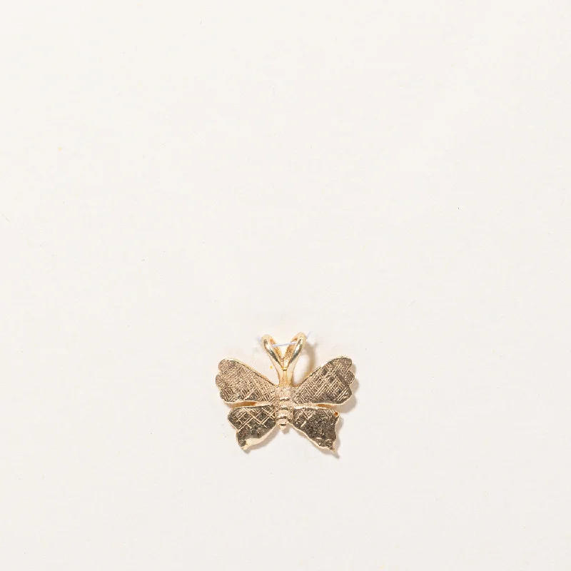 Jewelry Clearance – Final Chance To Save Big 14k Yellow Gold Butterfly Charm