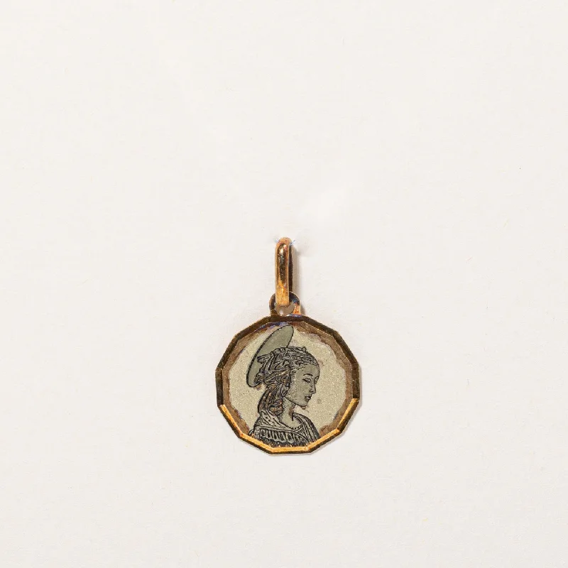 Last Chance To Shop High-End Jewelry At Markdown Prices 14k Yellow Gold Catholic Pendant