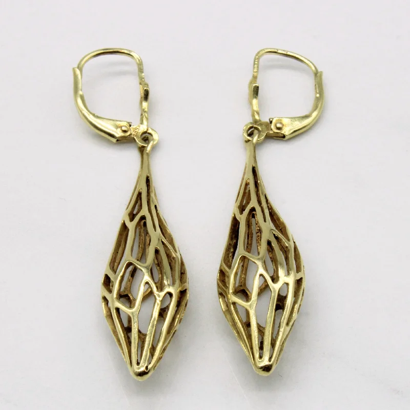 Exclusive Jewelry Bundles At Discounted Prices 14k Yellow Gold Drop Cage Earrings